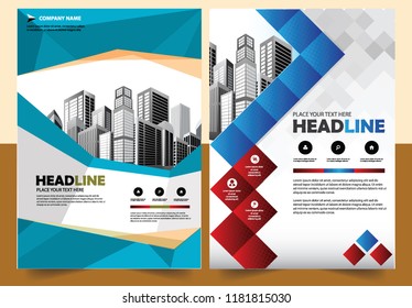 Business abstract vector template Brochure design cover modern layout annual report
poster flyer in A4 with colorful triangles geometric shapes for tech science market with light background
