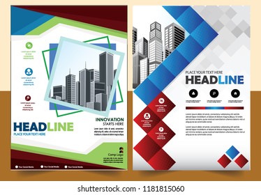 Business abstract vector template Brochure design cover modern layout annual report
poster flyer in A4 with colorful triangles geometric shapes for tech science market with light background
