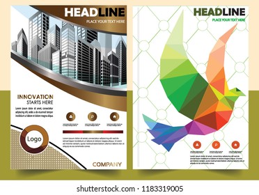 Business abstract vector template Brochure design cover modern layout annual report
poster flyer in A4 with colorful triangles geometric shapes for tech science market with light background