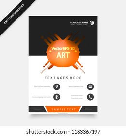 Business abstract vector template. Brochure design, cover modern layout, annual report, poster, flyer in A4 with colourful triangles, geometric shapes for tech, science, market with light background.