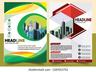 Business abstract vector template Brochure design cover modern layout annual report
poster flyer in A4 with colorful triangles geometric shapes for tech science market with light background