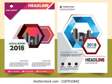 Business abstract vector template Brochure design cover modern layout annual report
poster flyer in A4 with colorful triangles geometric shapes for tech science market with light background