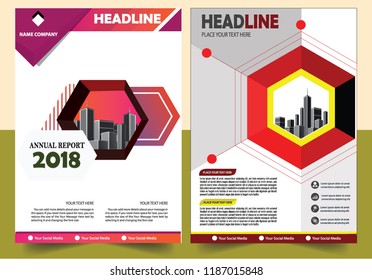 Business abstract vector template Brochure design cover modern layout annual report
poster flyer in A4 with colorful triangles geometric shapes for tech science market with light background