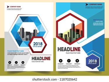 Business abstract vector template Brochure design cover modern layout annual report
poster flyer in A4 with colorful triangles geometric shapes for tech science market with light background
