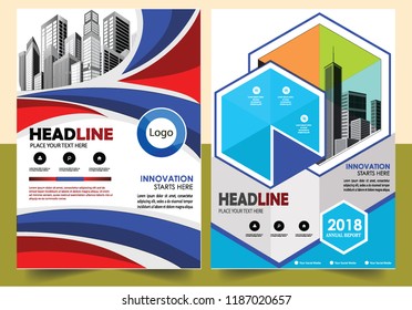 Business abstract vector template Brochure design cover modern layout annual report
poster flyer in A4 with colorful triangles geometric shapes for tech science market with light background
