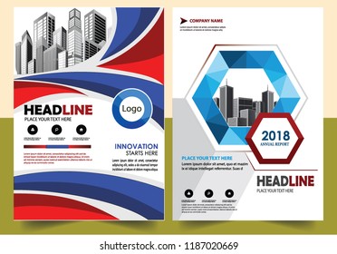 Business abstract vector template Brochure design cover modern layout annual report
poster flyer in A4 with colorful triangles geometric shapes for tech science market with light background
