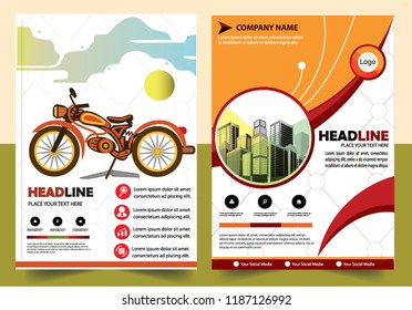 Business abstract vector template Brochure design cover modern layout annual report
poster flyer in A4 with colorful triangles geometric shapes for tech science market with light background


