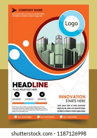 Business abstract vector template Brochure design cover modern layout annual report
poster flyer in A4 with colorful triangles geometric shapes for tech science market with light background

