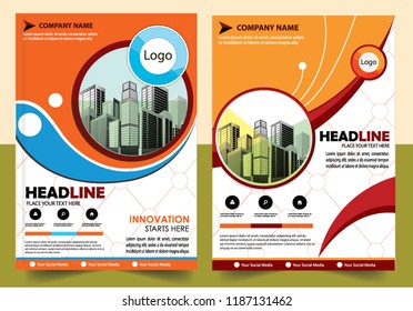 Business abstract vector template Brochure design cover modern layout annual report
poster flyer in A4 with colorful triangles geometric shapes for tech science market with light background
