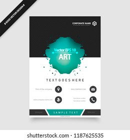Business abstract vector template. Brochure design, cover modern layout, annual report, poster, flyer in A4 with colourful triangles, geometric shapes for tech, science, market with light background.