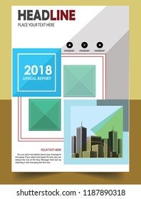 Business abstract vector template Brochure design cover modern layout annual report
poster flyer in A4 with colorful triangles geometric shapes for tech science market with light background

