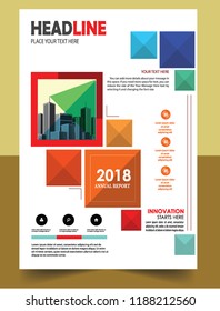 
Business abstract vector template Brochure design cover modern layout annual report
poster flyer in A4 with colorful triangles geometric shapes for tech science market with light background