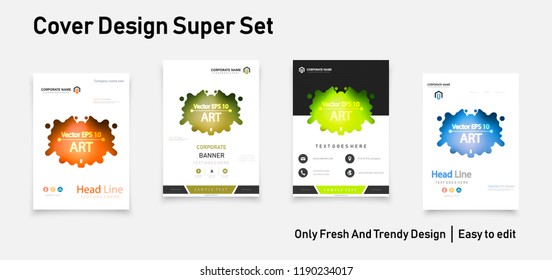 Business abstract vector template. Brochure design, cover modern layout, annual report, poster, flyer in A4 with colourful triangles, geometric shapes for tech, science, market with light background.