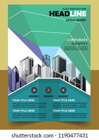 Business abstract vector template Brochure design cover modern layout annual report
poster flyer in A4 with colorful triangles geometric shapes for tech science market with light background