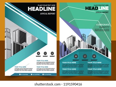 Business abstract vector template Brochure design cover modern layout annual report
poster flyer in A4 with colorful triangles geometric shapes for tech science market with light background

