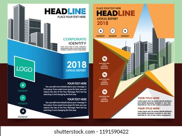 Business abstract vector template Brochure design cover modern layout annual report
poster flyer in A4 with colorful triangles geometric shapes for tech science market with light background

