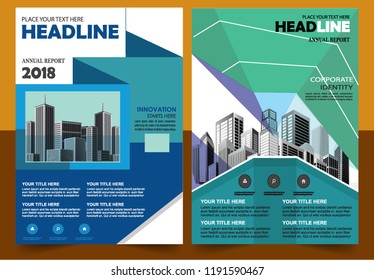 Business abstract vector template Brochure design cover modern layout annual report
poster flyer in A4 with colorful triangles geometric shapes for tech science market with light background

