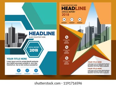 Business abstract vector template Brochure design cover modern layout annual report
poster flyer in A4 with colorful triangles geometric shapes for tech science market with light background