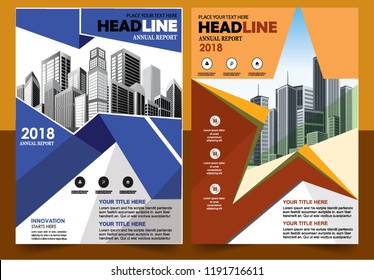Business abstract vector template Brochure design cover modern layout annual report
poster flyer in A4 with colorful triangles geometric shapes for tech science market with light background