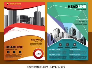 Business abstract vector template Brochure design cover modern layout annual report
poster flyer in A4 with colorful triangles geometric shapes for tech science market with light background