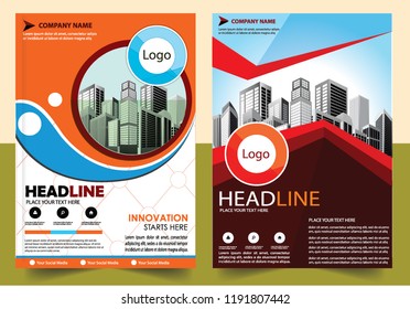 Business abstract vector template Brochure design cover modern layout annual report
poster flyer in A4 with colorful triangles geometric shapes for tech science market with light background

