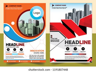 Business abstract vector template Brochure design cover modern layout annual report
poster flyer in A4 with colorful triangles geometric shapes for tech science market with light background

