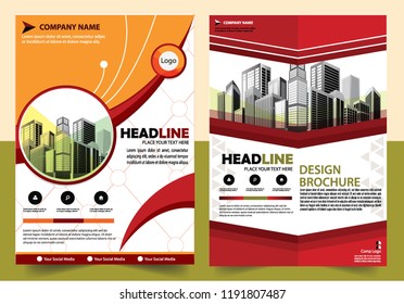 Business abstract vector template Brochure design cover modern layout annual report
poster flyer in A4 with colorful triangles geometric shapes for tech science market with light background

