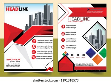Business abstract vector template Brochure design cover modern layout annual report
poster flyer in A4 with colorful triangles geometric shapes for tech science market with light background
