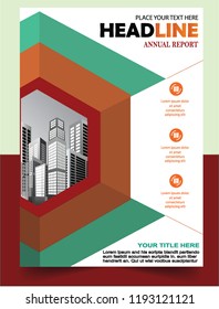 Business abstract vector template Brochure design cover modern layout annual report
poster flyer in A4 with colorful triangles geometric shapes for tech science market with light background