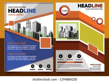 Business abstract vector template Brochure design cover modern layout annual report
poster flyer in A4 with colorful triangles geometric shapes for tech science market with light background