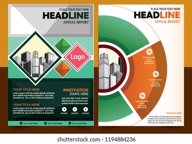 Business abstract vector template Brochure design cover modern layout annual report
poster flyer in A4 with colorful triangles geometric shapes for tech science market with light background