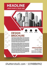 Business abstract vector template Brochure design cover modern layout annual report
poster flyer in A4 with colorful triangles geometric shapes for tech science market with light background