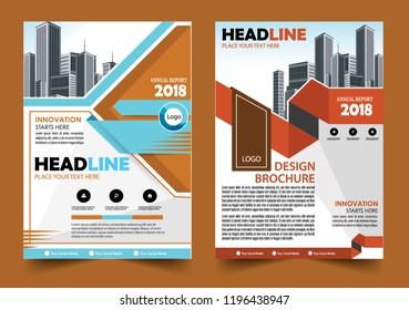 Business abstract vector template Brochure design cover modern layout annual report
poster flyer in A4 with colorful triangles geometric shapes for tech science market with light background