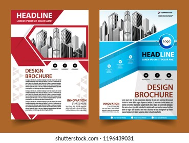 Business abstract vector template Brochure design cover modern layout annual report
poster flyer in A4 with colorful triangles geometric shapes for tech science market with light background