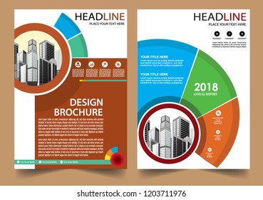 Business abstract vector template Brochure design cover modern layout annual report
poster flyer in A4 with colorful triangles geometric shapes for tech science market with light background