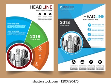 Business abstract vector template Brochure design cover modern layout annual report
poster flyer in A4 with colorful triangles geometric shapes for tech science market with light background