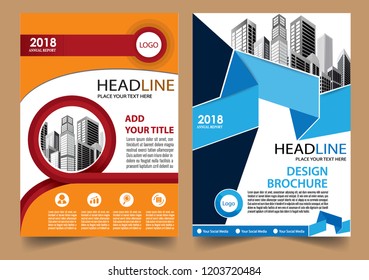 Business abstract vector template Brochure design cover modern layout annual report
poster flyer in A4 with colorful triangles geometric shapes for tech science market with light background