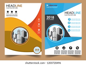 Business abstract vector template Brochure design cover modern layout annual report
poster flyer in A4 with colorful triangles geometric shapes for tech science market with light background