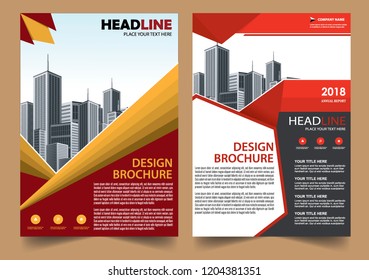Business abstract vector template Brochure design cover modern layout annual report
poster flyer in A4 with colorful triangles geometric shapes for tech science market with light background