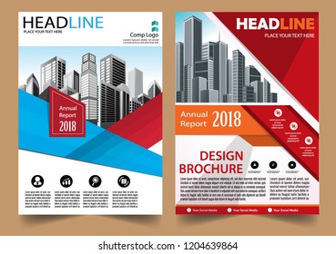 Business abstract vector template Brochure design cover modern layout annual report
poster flyer in A4 with colorful triangles geometric shapes for tech science market with light background