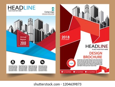 Business abstract vector template Brochure design cover modern layout annual report
poster flyer in A4 with colorful triangles geometric shapes for tech science market with light background