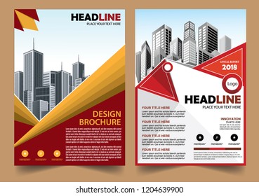 Business abstract vector template Brochure design cover modern layout annual report
poster flyer in A4 with colorful triangles geometric shapes for tech science market with light background