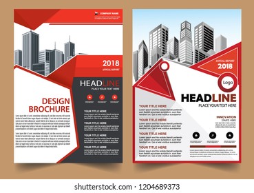 Business abstract vector template Brochure design cover modern layout annual report
poster flyer in A4 with colorful triangles geometric shapes for tech science market with light background
