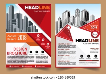 Business abstract vector template Brochure design cover modern layout annual report
poster flyer in A4 with colorful triangles geometric shapes for tech science market with light background