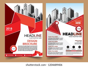 Business abstract vector template Brochure design cover modern layout annual report
poster flyer in A4 with colorful triangles geometric shapes for tech science market with light background