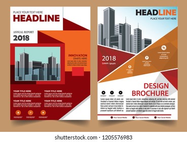 Business abstract vector template Brochure design cover modern layout annual report
poster flyer in A4 with colorful triangles geometric shapes for tech science market with light background