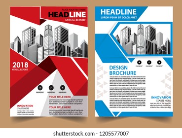 Business abstract vector template Brochure design cover modern layout annual report
poster flyer in A4 with colorful triangles geometric shapes for tech science market with light background