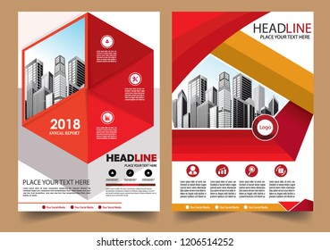 Business abstract vector template Brochure design cover modern layout annual report
poster flyer in A4 with colorful triangles geometric shapes for tech science market with light background