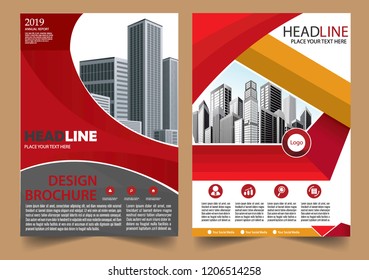 Business abstract vector template Brochure design cover modern layout annual report
poster flyer in A4 with colorful triangles geometric shapes for tech science market with light background