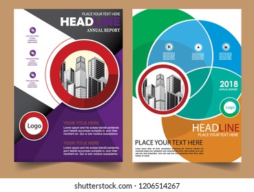 Business abstract vector template Brochure design cover modern layout annual report
poster flyer in A4 with colorful triangles geometric shapes for tech science market with light background
